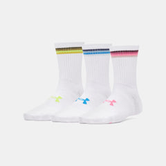 UA Essential Women's 3-Pack Mid Crew Socks