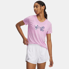 UA Tech™ Graphic Women's V-Neck Short Sleeve