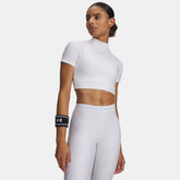 HeatGear® Women's Crop Mock Short Sleeve