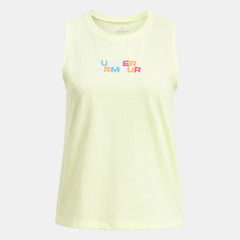 UA Rainbow Wordmark Girls' Tank