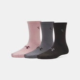 UA Essential Women's 3-Pack Mid Crew Socks