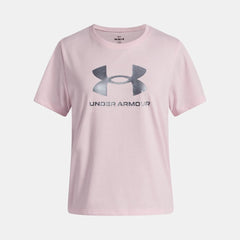 UA Rival Shimmer Girls' Short Sleeve