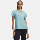 UA Techâ„¢ Twist Graphic Women's V-Neck Short Sleeve