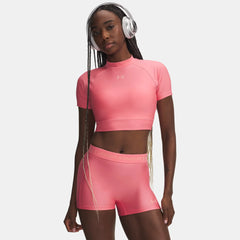 HeatGear® Women's Crop Mock Short Sleeve