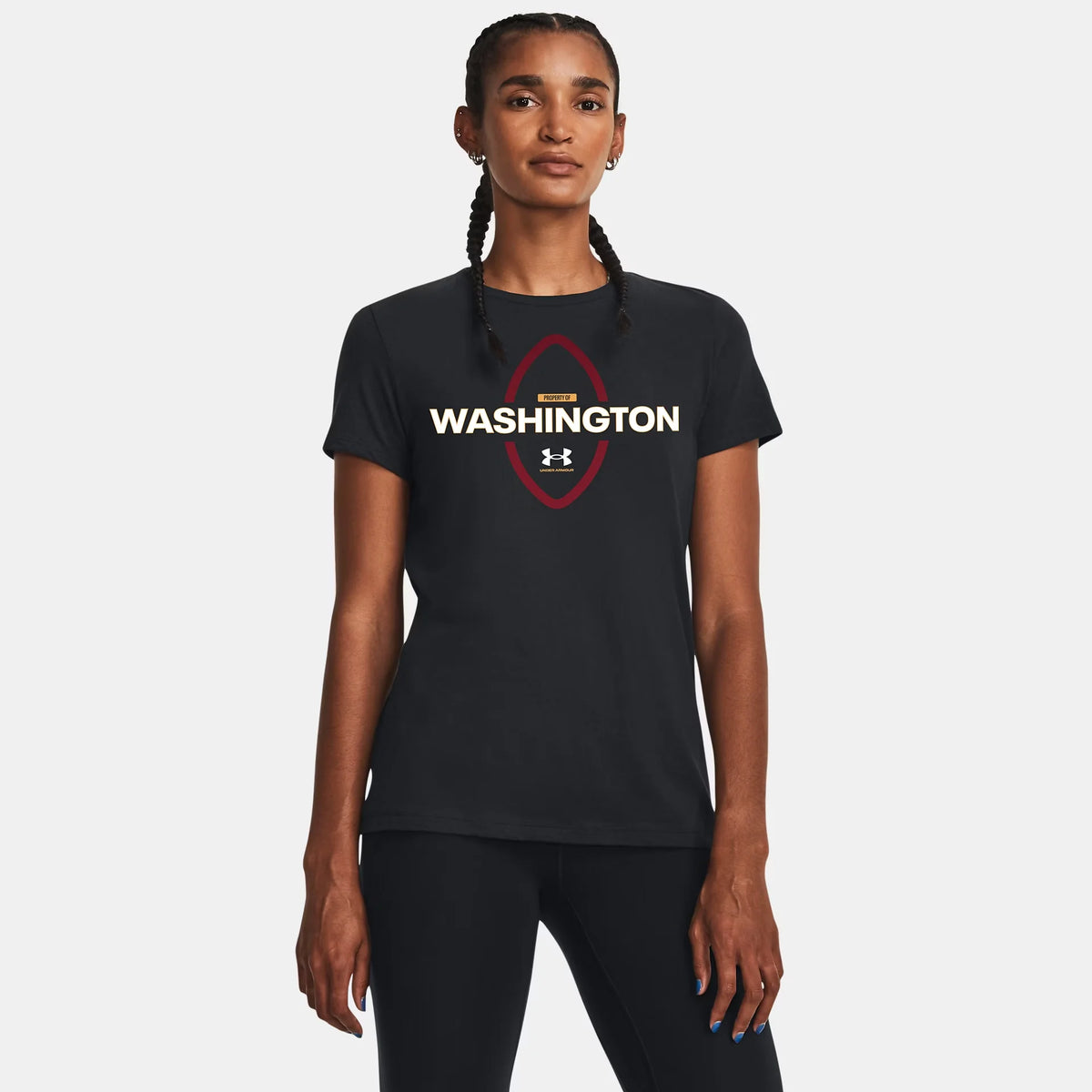 UA Washington Football Women's Short Sleeve