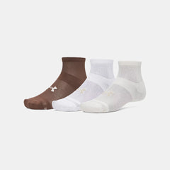 UA Essential Mesh Unisex 3-Pack Quarter Socks