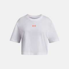 UA Rival Girls' Boxy Crop Short Sleeve