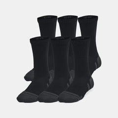 UA Performance Tech Kids' 6-Pack Crew Socks