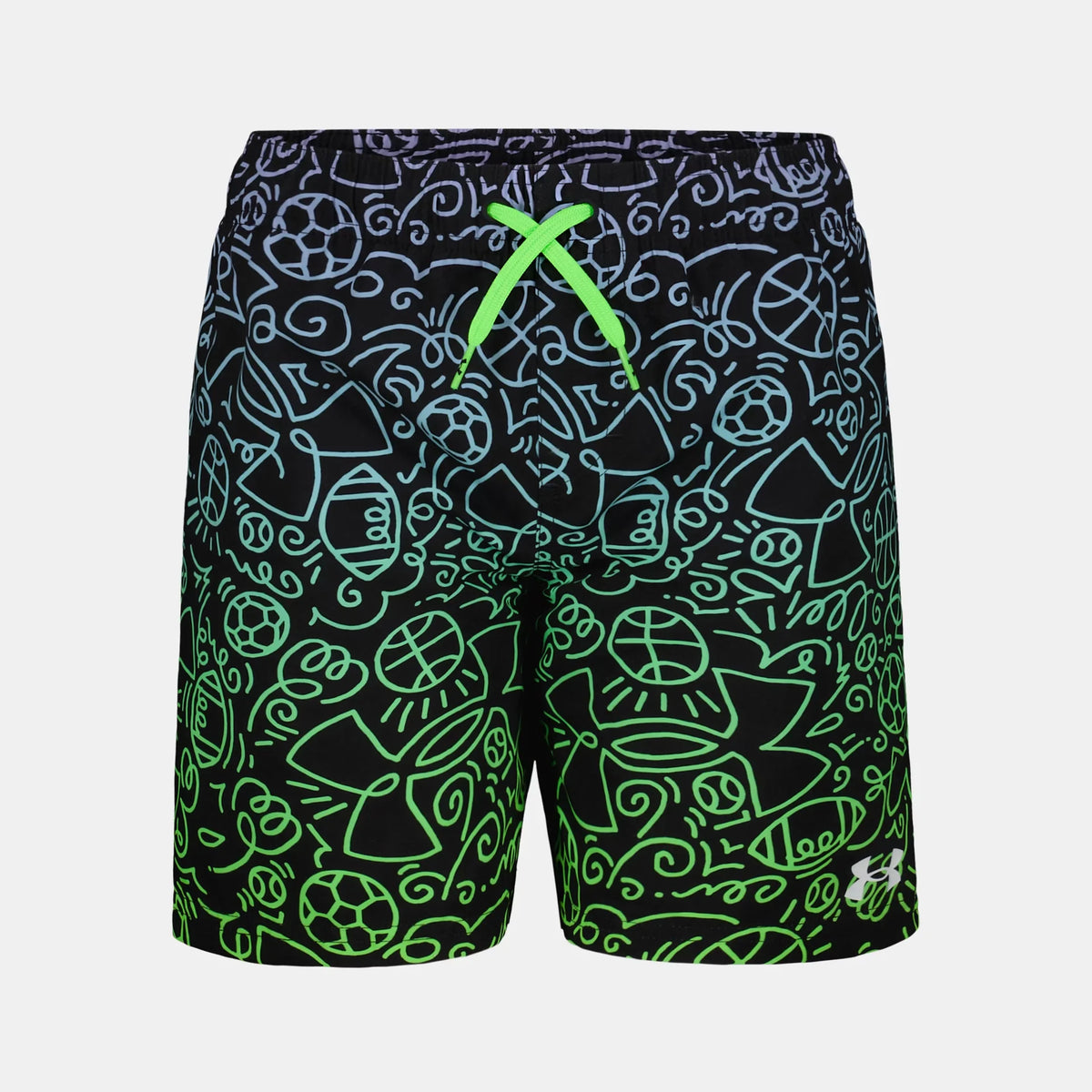 UA Doodle Eng Boys' Volley Shorts