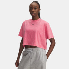 UA Wash Logo Women's Boxy Crop Short Sleeve