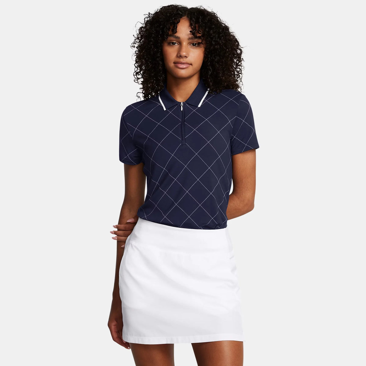 UA Premier Zip Windowpane Women's Polo