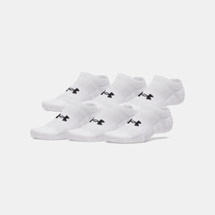 UA Performance Cotton Unisex 6-Pack No Show Socks