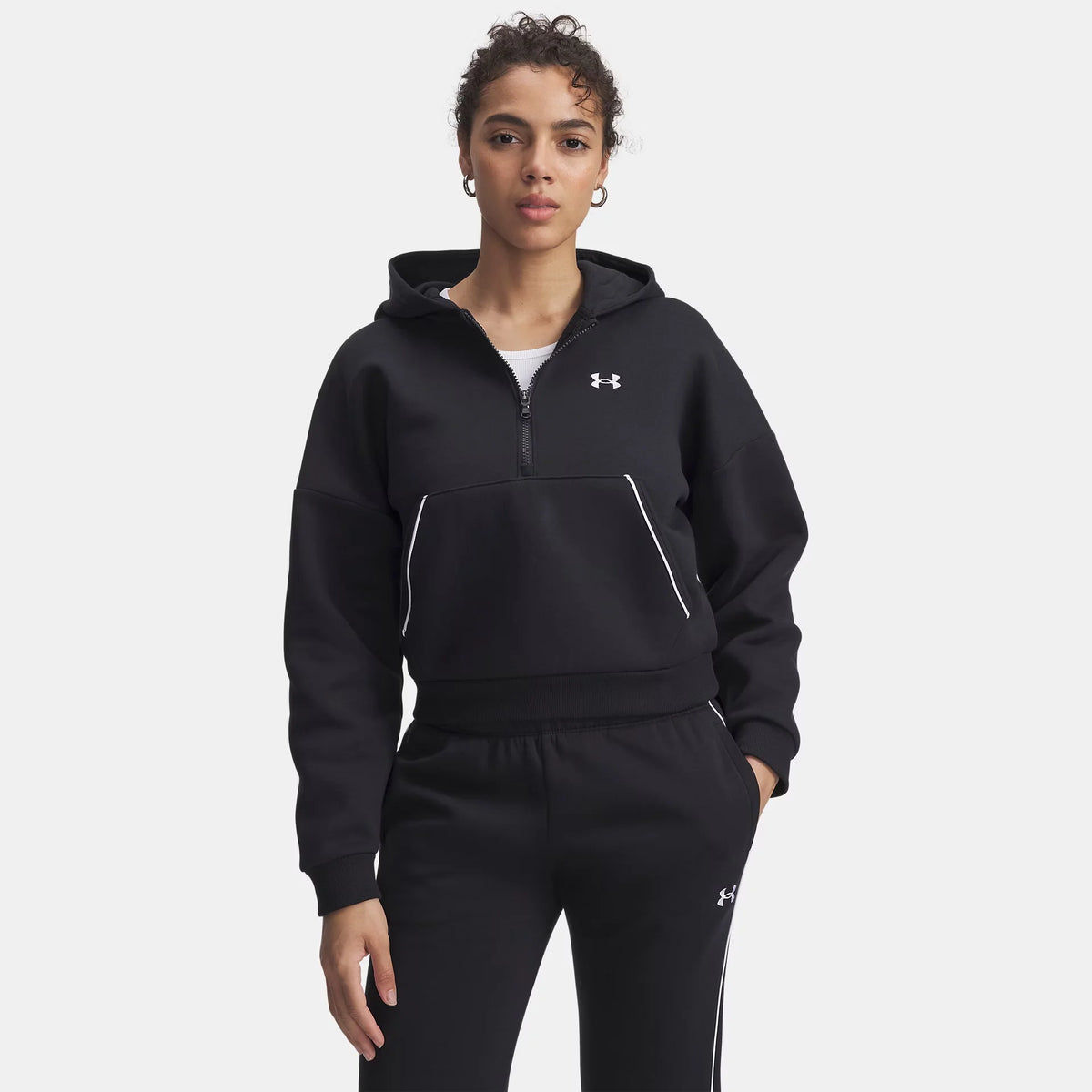 UA Rival Fleece Piped Women's ½ Zip Hoodie