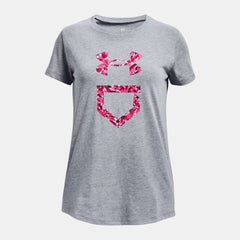 UA Plate Fill Girls' Short Sleeve