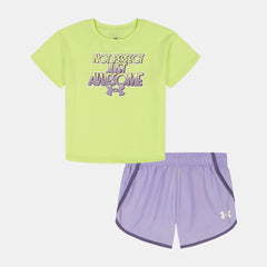 UA Awesome Woven Little Girls' Shorts Set