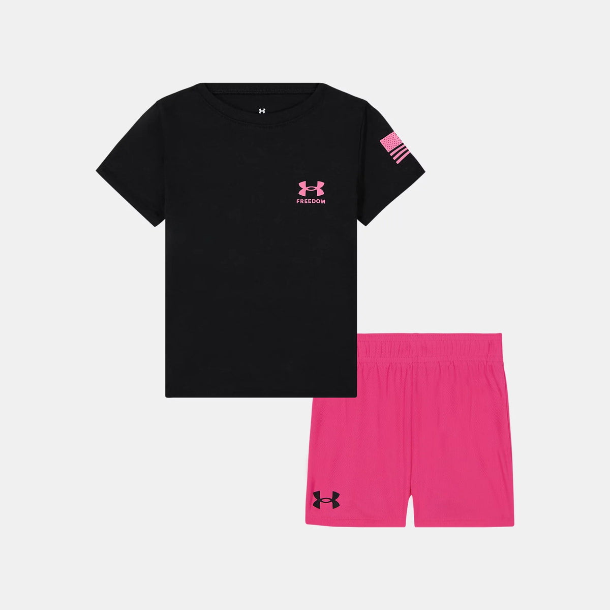 UA Freedom Flag Newborn Girls' Shorts Set
